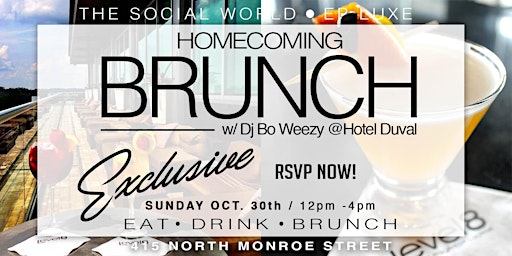 Homecoming "Exclusive" R&B BRUNCH