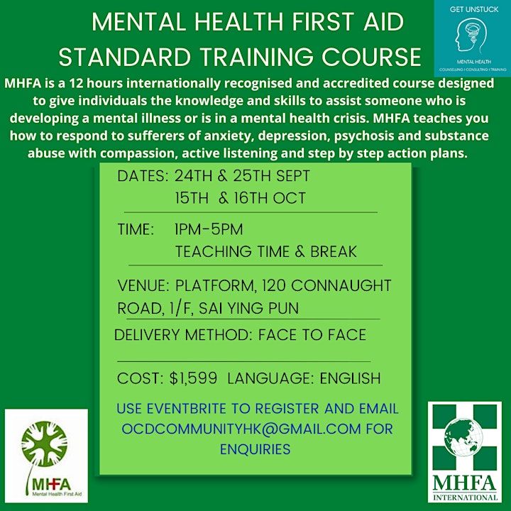 Mental Health First Aid (MHFA) Standard Training Course- English image