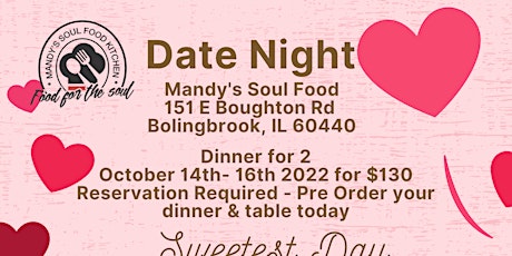 Date Night Sweetest Day Dinner for 2