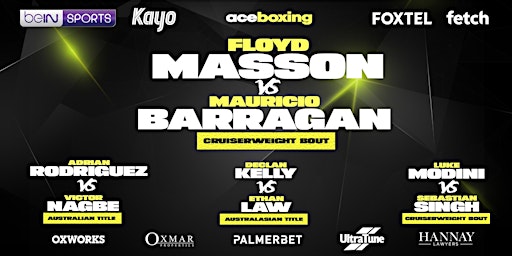 Ace Boxing presents October Throwdown - Floyd Masson vs Mauricio Barragan