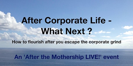 After Corporate Life - What Next? primary image