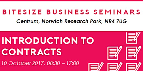 Introduction to Contracts - a Bitesize Business Seminar special primary image