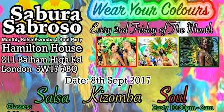 LKF's Sabura Sabroso- Salsa Kizomba & Soul Party primary image