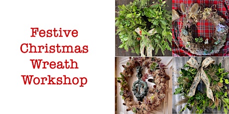 Foraged Christmas Wreath or Festive Succulent Wreath Workshop primary image