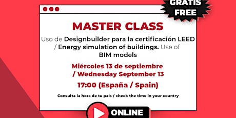 MasterClass: Uso de Designbuilder para la certificación LEED