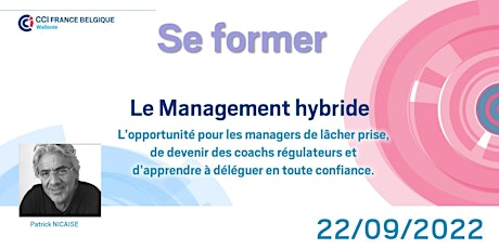 Immagine principale di 22/09/2022 – Se former : Le Management Hybride 