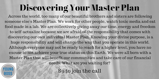 Primaire afbeelding van Discovering Your Master Plan