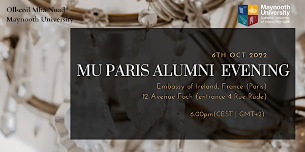 Maynooth University Alumni Evening - Paris Oct 2022