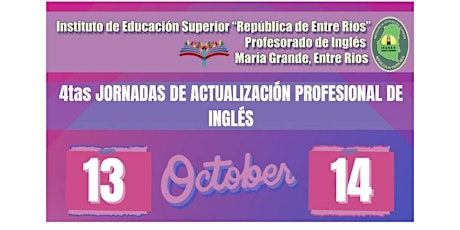 Imagen principal de 4tas Jornadas de Actualización Profesional de Ingles