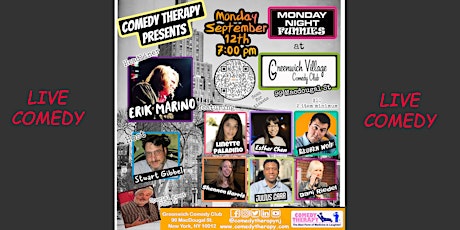 Monday Night Funnies @ Greenwich Village Comedy Club - Sept 12th primary image