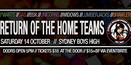 Sydney Roller Derby League Presents - 10th Anniversary (Return of the Home Teams) primary image