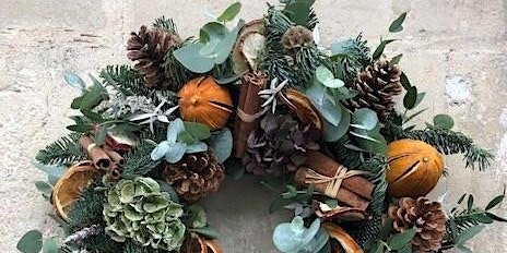 Christmas Wreath Making with Flowers of Bath