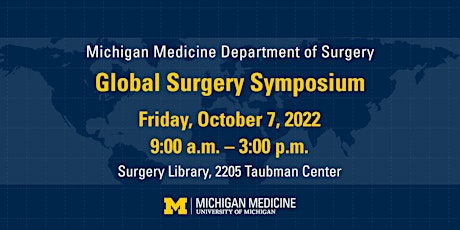 Michigan Center for Global Surgery Symposium