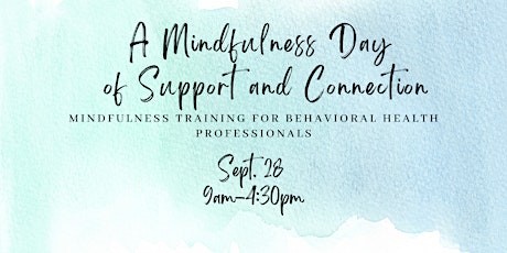 Mindfulness Training for Behavioral Health Professionals