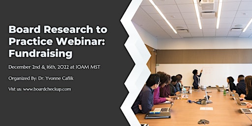 Board Research to Practice Webinar: Fundraising