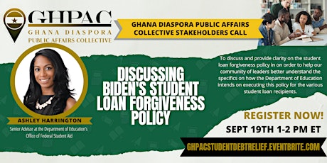 GHPAC Student Loan Forgiveness Stakeholders Call primary image