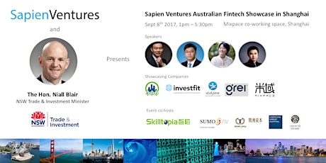 Sapien Ventures Australian Fintech Showcase in Shanghai primary image