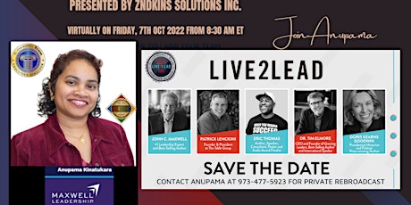 BIG LAUNCH - Simulcast of LIVE2LEAD ZSolutions with Anupama_ZNDKIN