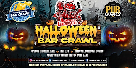 9th Annual " A Nightmare on Congress Street" Halloween Savannah Bar Crawl