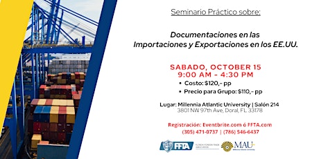 Seminario: Documentaciones de Importaciones y Exportaciones en los EE.UU.
