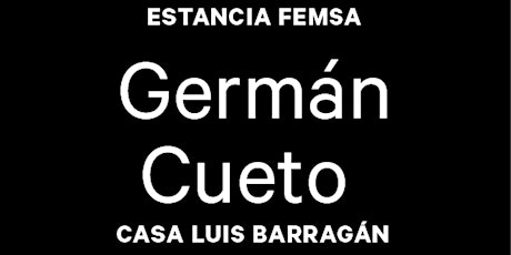 Estancia FEMSA presenta: No. 7 Germán Cueto / Comedia Sin Solución PRENSA
