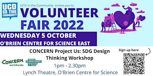 UCD Volunteer Fair Project Us: SDG Design Thinking Lunch & Learn Workshop