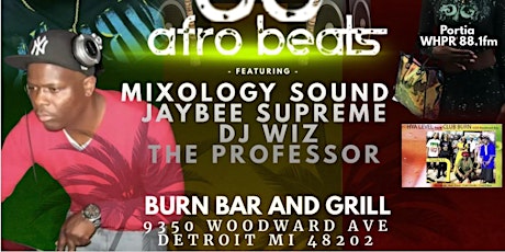 Carribean Night at BURN BAR &GRILL w/ The Hya Level Collective