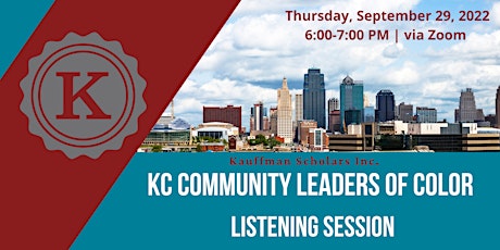 KC Community Leaders of Color Listening Session