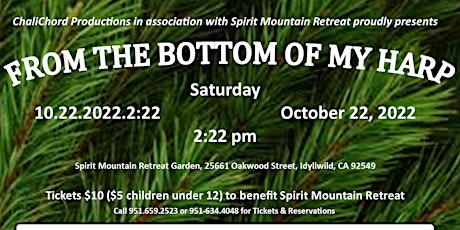 From the Bottom of My Harp - a Fundraiser for Spirit Mountain Retreat