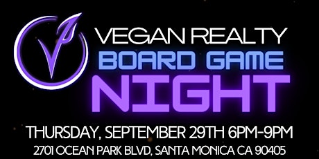 Vegan Realty Board Game Night