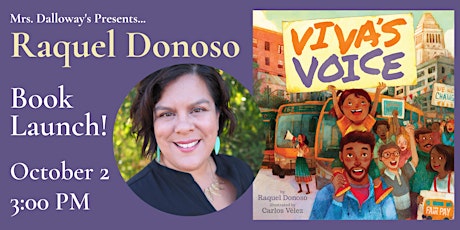 Raquel Donoso In-Store Book Launch of Her Debut Picture Book Viva's Voice