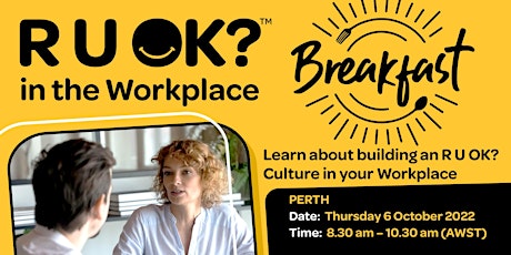 R U OK? in the Workplace Breakfast - Perth primary image