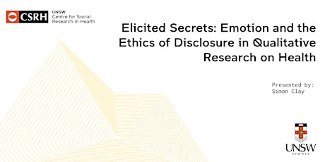 Emotion & the Ethics of Disclosure in Qualitative Research on Health