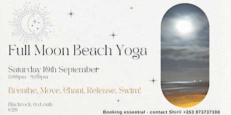 Full Moon Beach Yoga - September primary image