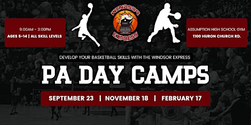 Windsor Express PA Day Youth Basketball Camp