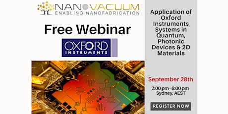Nano Vacuum Webinar with Oxford Instruments