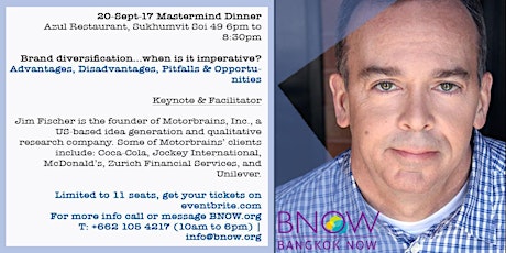 BNOW Mastermind Dinner - Brand diversification...when is it imperative?