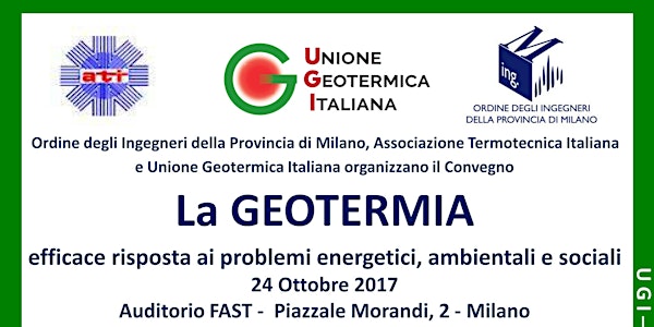 La Geotermia: efficace risposta ai problemi energetici, ambientali, sociali