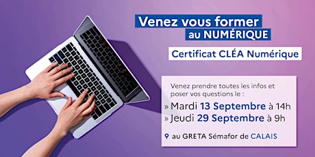 Image principale de CLEA NUMERIQUE - Réunion d’Informations – Calais