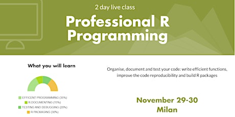 Immagine principale di R live class - Professional R Programming 