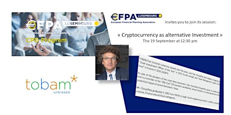 'Cryptocurrency as alternative investment'
