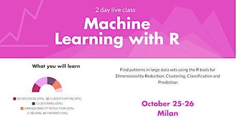 Immagine principale di R live class - Machine Learning with R 