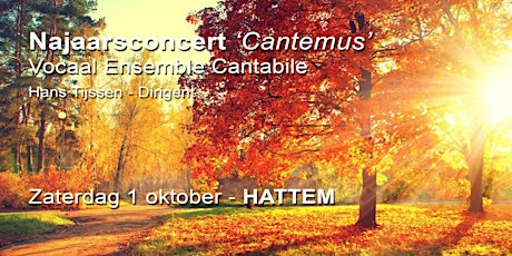 Image principale de Najaarsconcert Cantemus  -    Vocaal Ensemble Cantabile Hattem