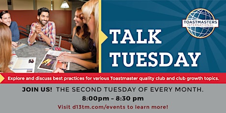 Talk Tuesday - October primary image