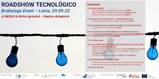 ROADSHOW TECNOLÓGICO // Data Science Brokerage Event @ Leiria, 29.09.22