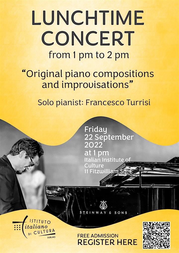 Piano concert “Original compositions and improvisations”. Francesco Turrisi image