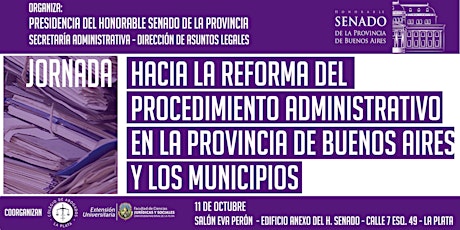 Imagen principal de Jornada: Hacia la reforma del Procedimiento Administrativo en la Provincia de Buenos Aires y los Municipios