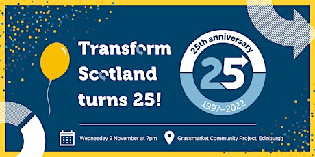 Transform Scotland turns 25! primary image