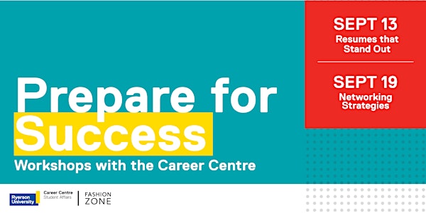 Prepare for Success: Workshops with the Ryerson Career Centre