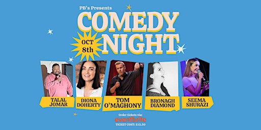 Comedy Night 8th of October - PB's Bar Moy
